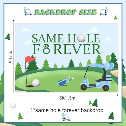 Wonmelody Golf Bachelor Party Backdrop Banner