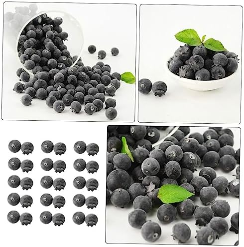 PRETYZOOM 24Pcs Realistic Blueberry Posing Props