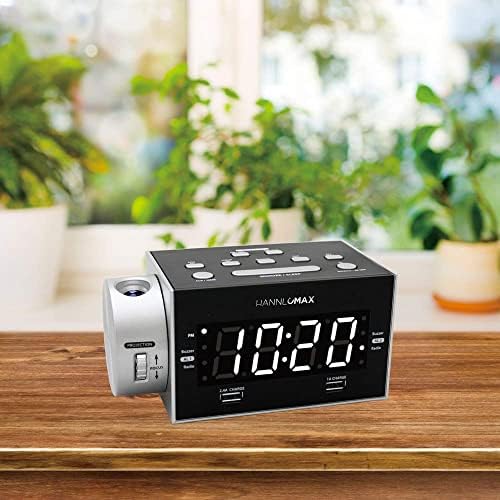 HANNLOMAX HX-135CR Alarm Clock Radio with Projection