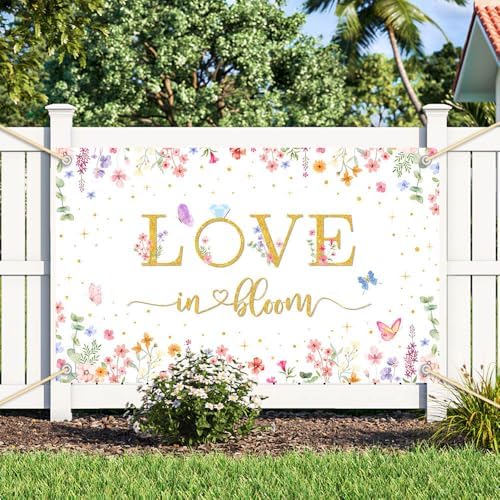 Love In Bloom Bridal Shower Backdrop 708 x 433 Inch
