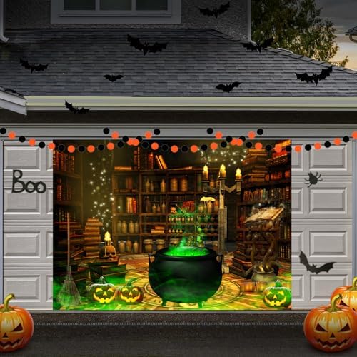 Witch Halloween Backdrop 7x5ft Spooky Party Banner F204