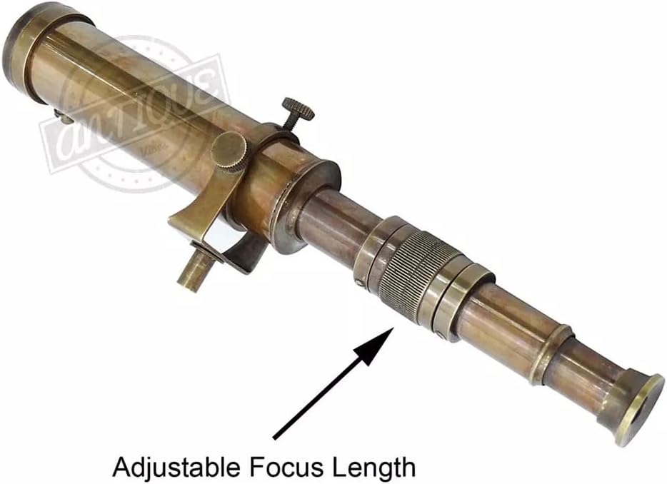 Blackperlcrafts Brass Telescope with Wooden Tripod