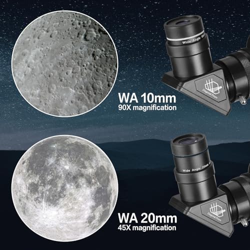 SOLOMARK 80mm Aperture Refractor Telescope for Adults Kids and Beginners
