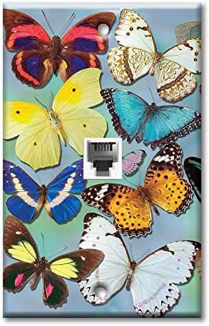 Art Plates One Port RJ11 Telephone Decorative Wall Plate