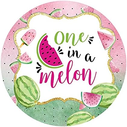 Renaiss 7x7ft Watermelon Round Photo Backdrop