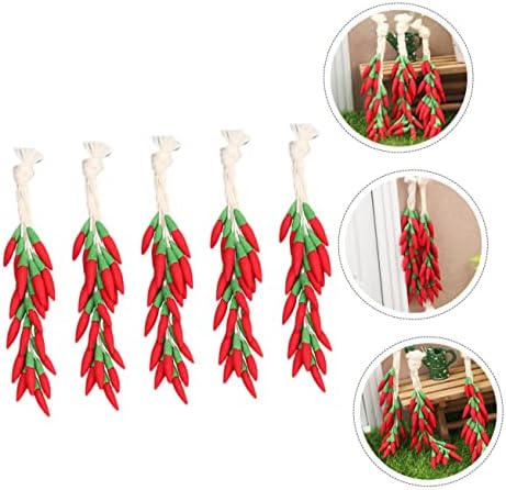 PRETYZOOM Realistic Chili Posing Props for Home and Photo Displays