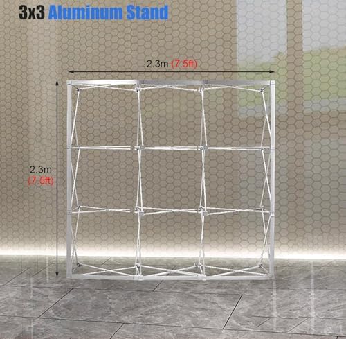 Collapsible Pop Up Frame with Support Rods 75x75ft