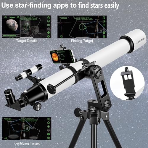 Celticbird High Powered 90mm Refractor Telescope for Adults