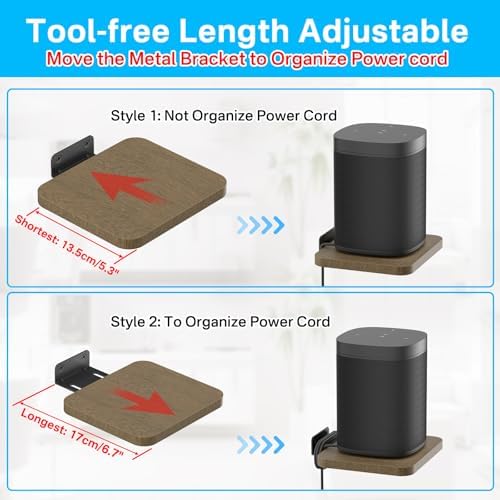 Universal Rear Speaker Shelves for Samsung Roku Sony JBL Vizio LG