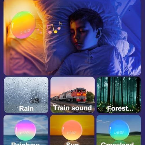 COWEHUN Sunrise Alarm Clock with Light and Sound