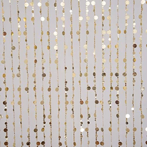 FlavorThings Gold Bubble Beaded Curtain 3 x 6
