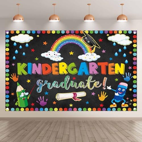96x60 Inch Graduation Backdrop for Kids