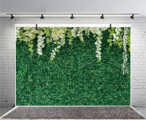 AOFOTO 7x5ft Greenery Leaves Wedding Backdrop