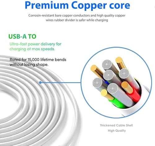 2 Pack Ring Indoor Outdoor Power Adapter Charger Cable