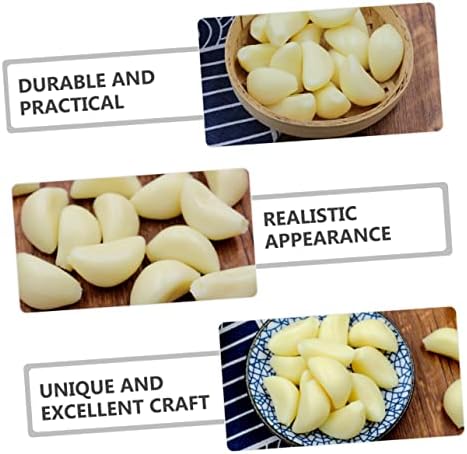 10pcs Realistic Artificial Garlic Cloves for Photo Studio
