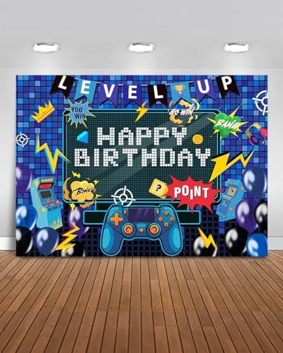 Mocsicka Gaming Birthday Photo Background 7x5ft
