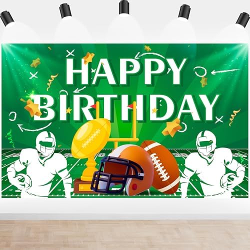 Football Party Backdrop 71x43 for Birthday Celebrations
