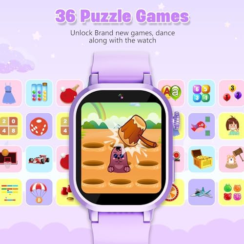 Kids Waterproof Smart Watch with HD Camera and 39 Puzzle Games