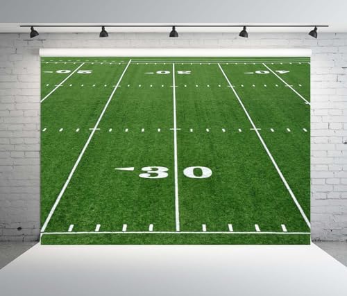 BELECO 7x5ft Fabric Football Field Backdrop