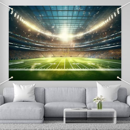 BECKTEN Football Field Photography Background 72x43in