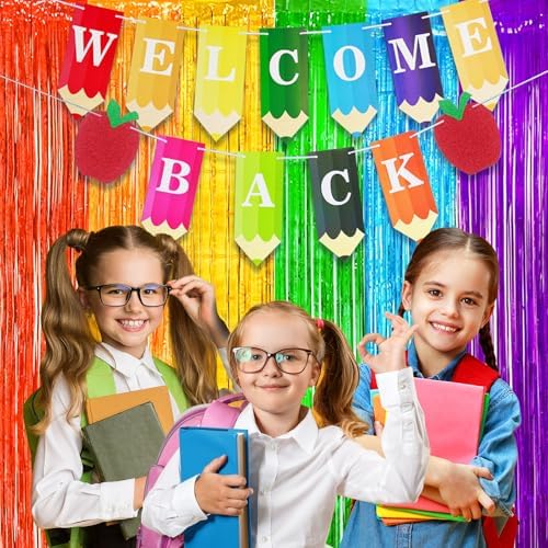 MYUPDALIN Rainbow Foil Curtains 2 Pack
