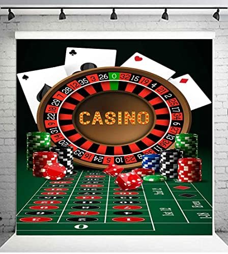 Casino Theme Backdrop 10x10ft Vinyl for Photography and Events