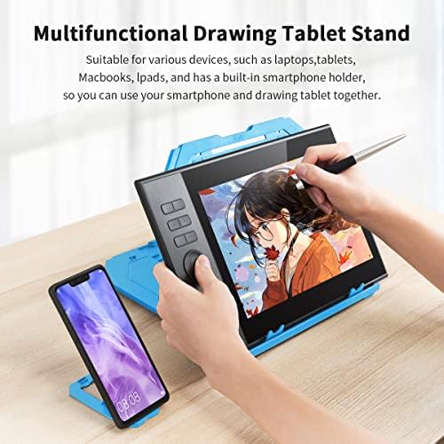Frunsi Drawing Tablet Stand with 9 Adjustable Levels and Phone Holder