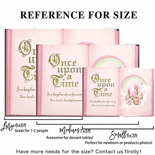 Aumeko Pink Fairytale Castle Photo Backdrop