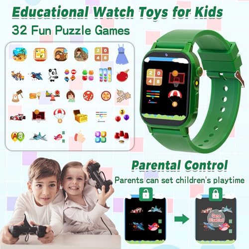 Kids Smart Watch with 32 Puzzle Games and HD Touch Screen