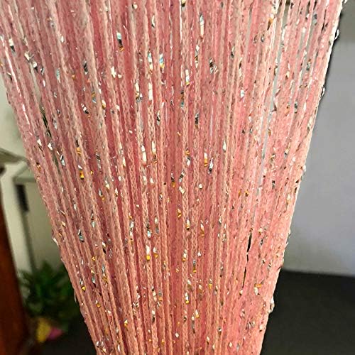 Hysenm 2 Pack Glitter String Curtains 39x79 Inch