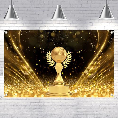 Lofaris Shiny Gold Glitter Winner Banner for Party Decor