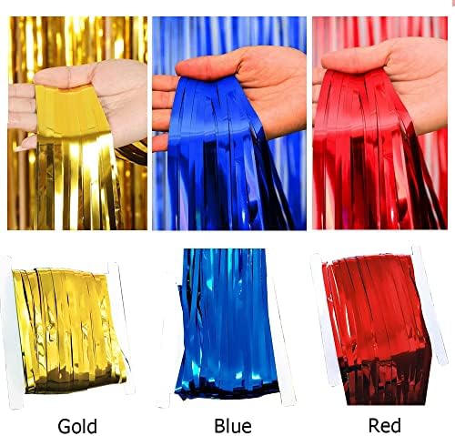Paw Birthday Decorations with Foil Curtain and Balloons