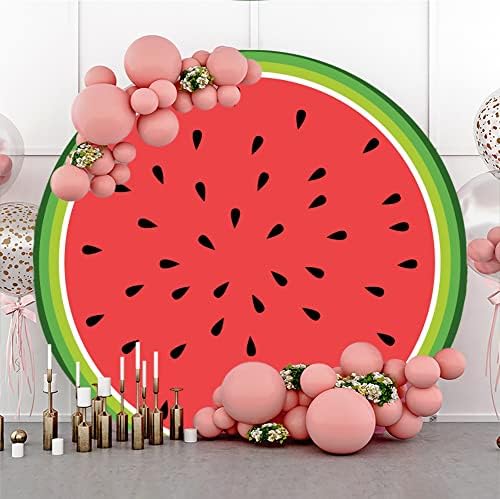DORCEV 6ft Summer Watermelon Photo Backdrop Cover