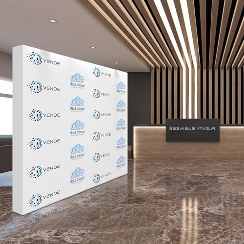 Custom Tension Fabric Display 75x10FT Trade Show Backdrop
