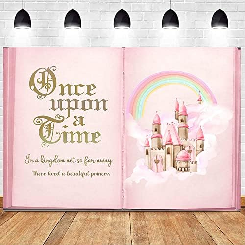 Aumeko Pink Fairytale Castle Photo Backdrop