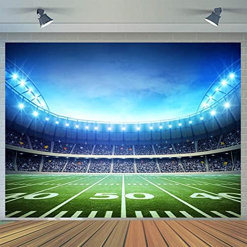 CYLYH 8x6ft Football Field Backdrop for Photography and Events