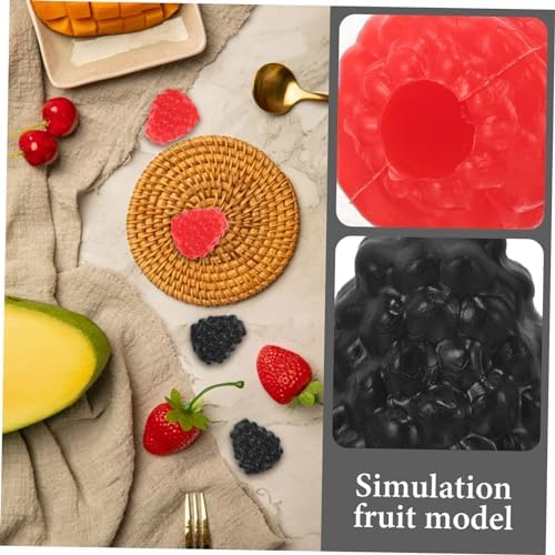 Amosfun 6Pcs Artificial Raspberry Posing Props