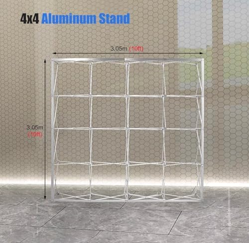 10x10 Tension Fabric Display Stand - Collapsible and Portable Trade Show Backdrop Frame