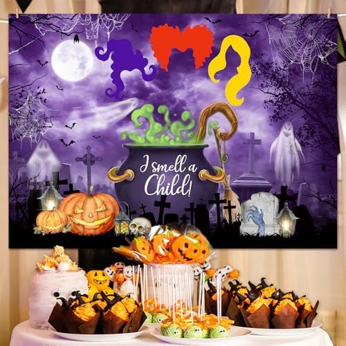 Mocsicka Halloween Baby Shower Backdrop 10x7ft