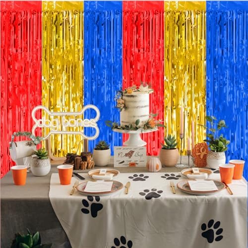 Biapian Paw Birthday Decorations 2 Pack