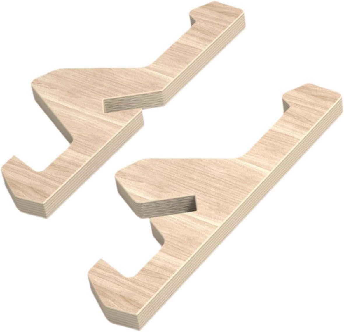 Sturdy Wooden Skateboard Rack for Double Kick Longboard Surfboard Display