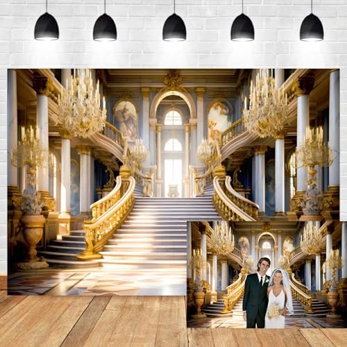 Leyiyi 10x8ft Elegant Hall Backdrop for Photography