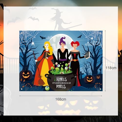 Halloween Car Decorations Kit Witch Themed Backdrop