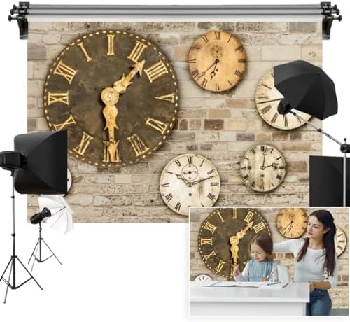 Vie Savaran 6x4ft Vintage Clock Backdrop