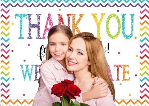 CYLYH 7x5ft Thank You Backdrop for Graduation and Photography