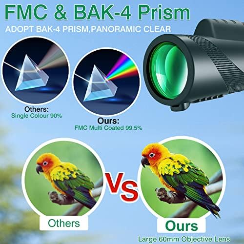 80x100 HD High-Powered Monocular Telescope
