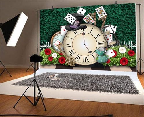 InMemory Green Wonderland Backdrop for Birthday Parties
