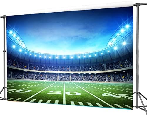 CYLYH 8x6ft Football Field Backdrop for Photography and Events