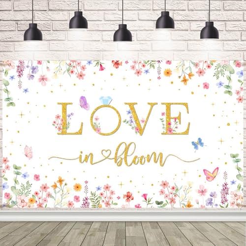 Love In Bloom Bridal Shower Backdrop 708 x 433 Inch