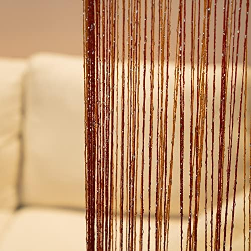 Vagasi 2 Pack Beaded Curtains Red 39x79 Inch